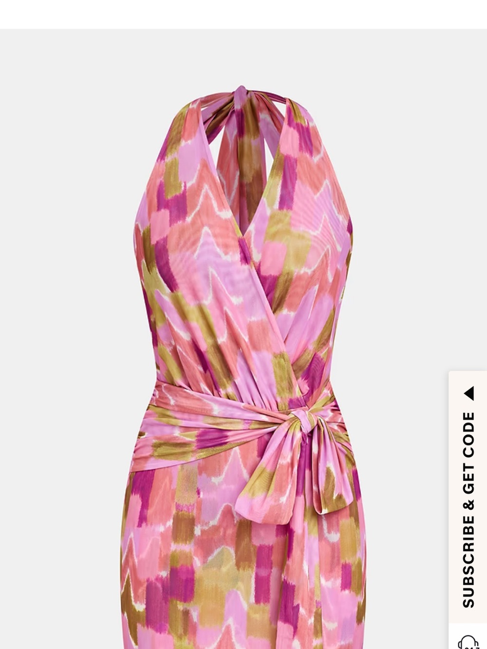 Cupshe Pink Multi Halter Mini Dress